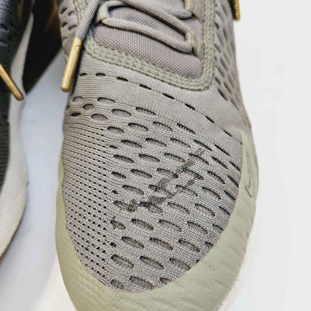 Nike Air Max 270 Dark Stucco Metallic Gold Size 9 - Picture 9 of 11